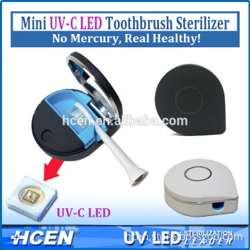 UV LED toothbrush sterilization mini uv toothbrush sterilizer